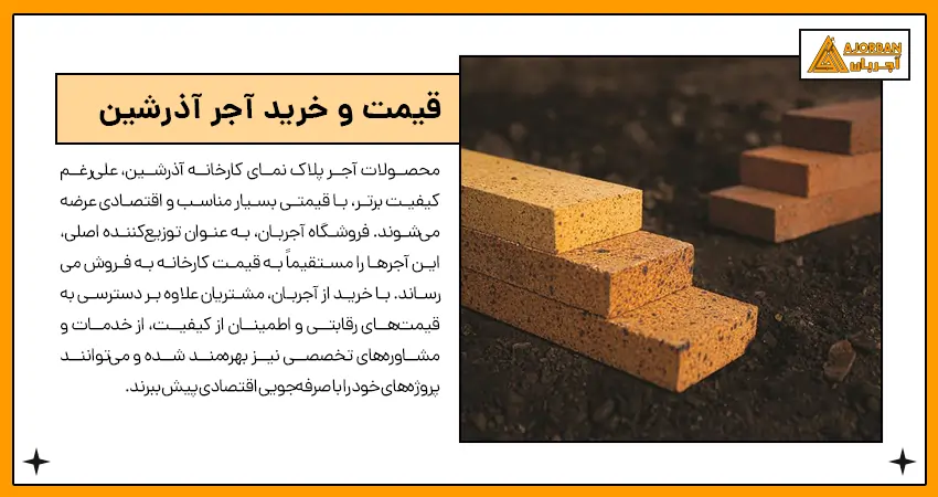 قیمت آجر آذرشین