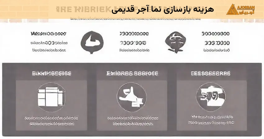 هزینه بازسازی نما آجر قدیمی