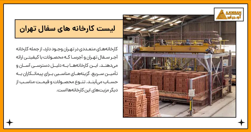 لیست کارخانه های سفال تهران