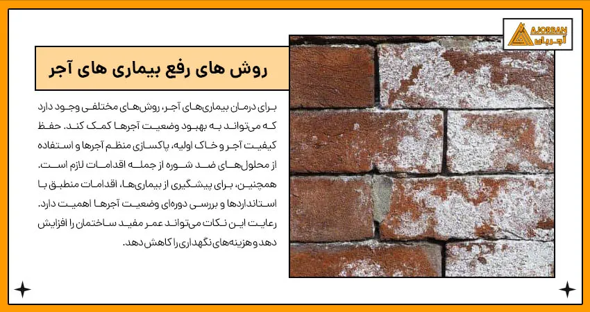 روش های رفع بیماری های آجر 