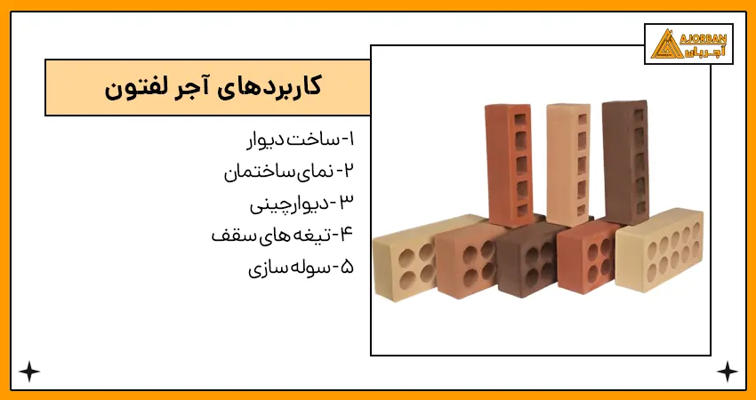 کاربردهای آجر لفتون
