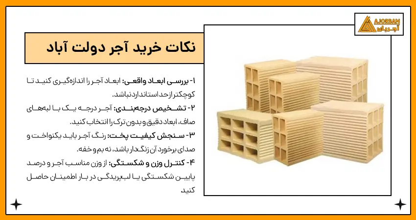 نکات مهم هنگام خرید آجر سفال دولت آباد اصفهان